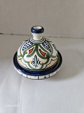 Viniature Handcrafted Moroccan Ceramic Tagine